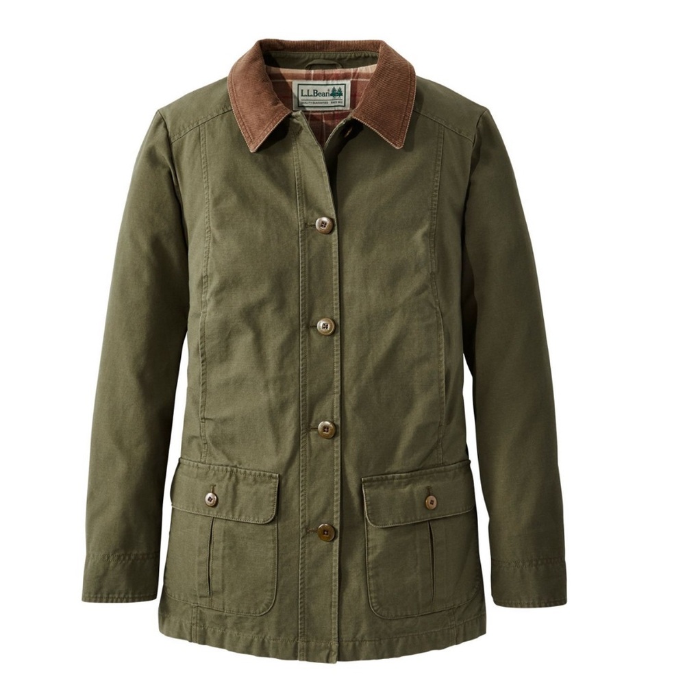 LL Bean Women's Adirondack Barn Coat, Flannel-Lined
